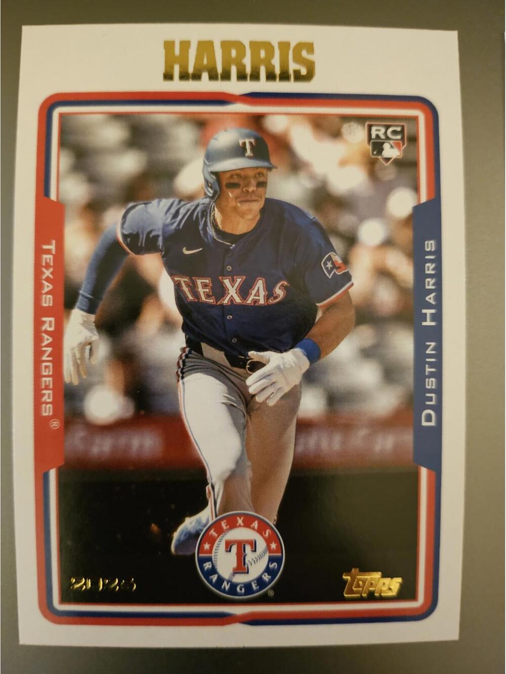 Dustin Harris - RC - 2025 Topps Archives #220 - Rangers - RAW mint - Picture 1 of 2